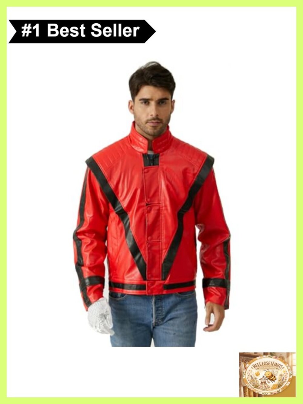 PU Leather Cosplay Jacket Men's Short Halloween Costume Coat